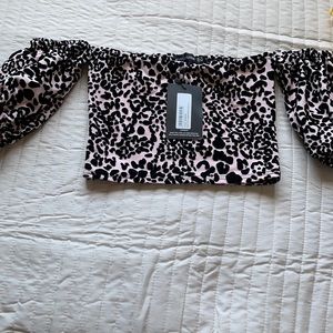 Pretty Little things cheetah crop top